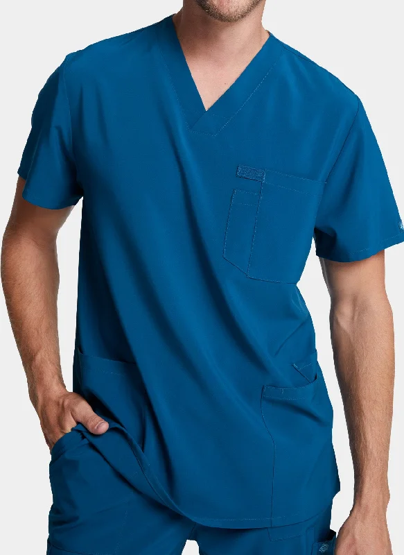 Extra Savings Dickies EDS Essentials Men's V-Neck Scrub Top DKE645 - Caribbean