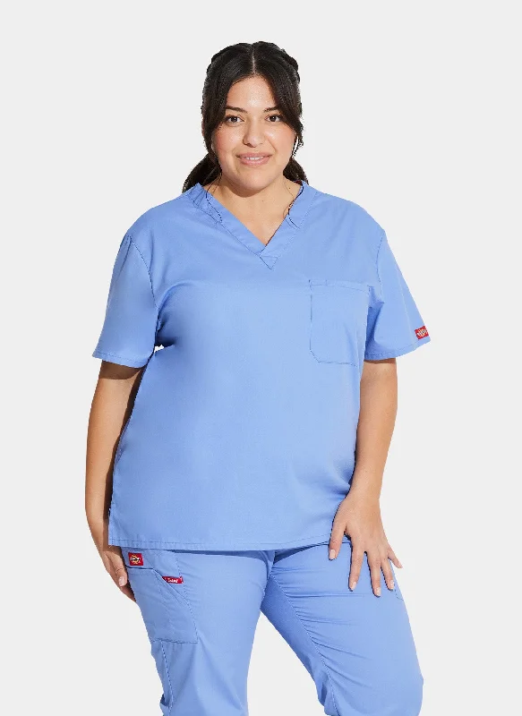 Dickies EDS Signature Unisex Tuckable V-Neck Scrub Top DKE83706 - Ceil