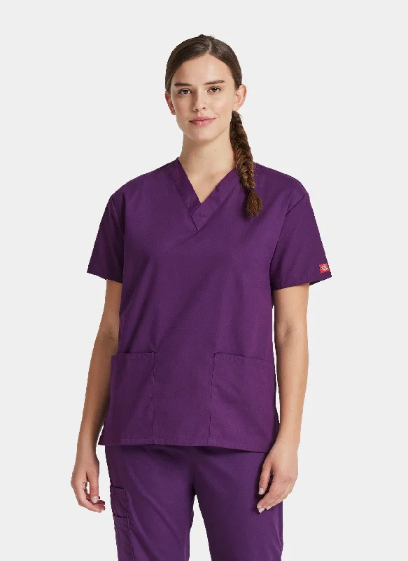 Today's Special Dickies EDS Signature V-Neck Scrub Top DKE86706 - Eggplant