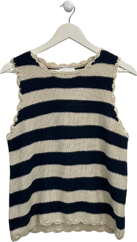 Inventory Reduction Frnch Cream Uma Sleeveless Top UK S