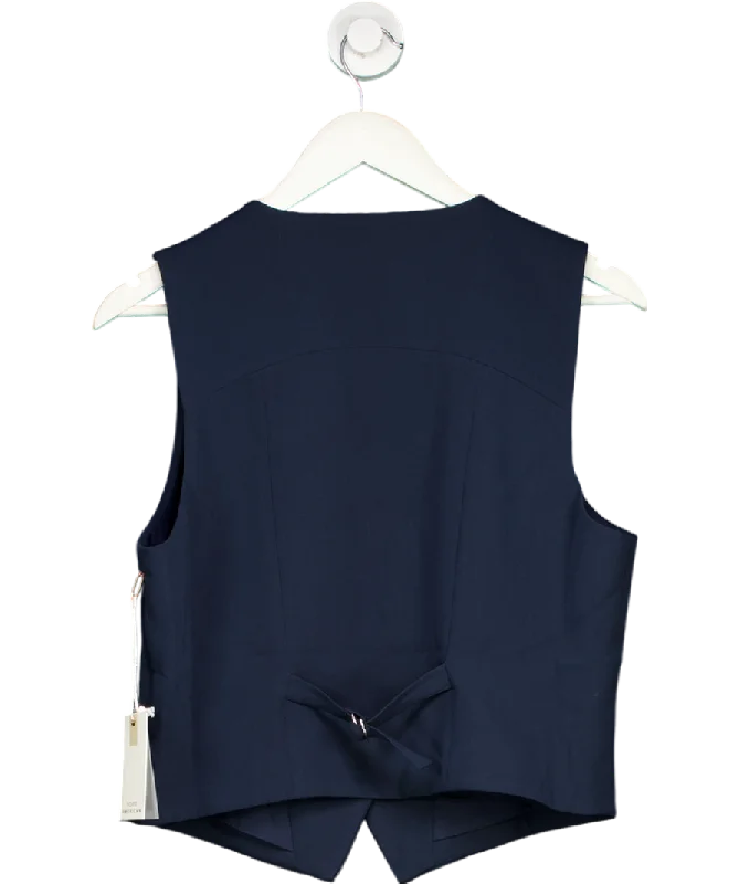 Friends and Family Sale Good American Blue Luxe Suiting Vest Waistcoat UK M