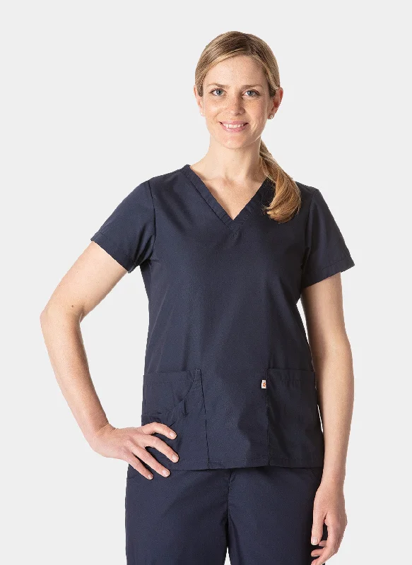 Hurry In HappyFIT Lily Scrub Top - Navy