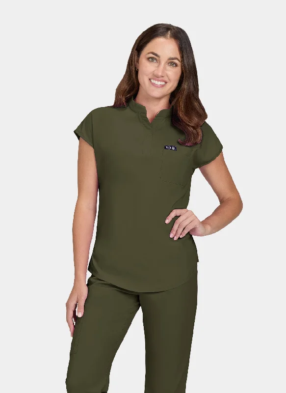 Price Cut Koi Basics Ari Scrub Top - Olive
