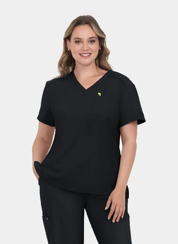 Koi Cureology Aura Scrub Top - Black