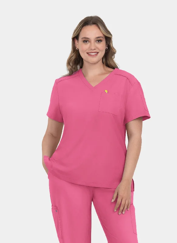 Koi Cureology Aura Scrub Top - Carnation