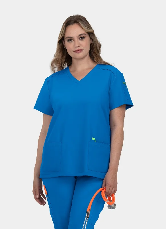 Koi Cureology Cardi Scrub Top - Royal