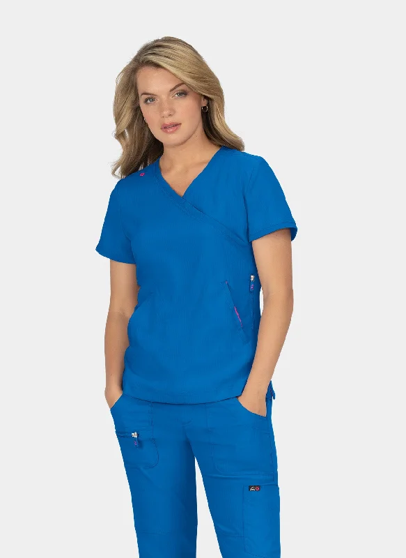 Take Advantage Koi Lite Philosophy Scrub Top - Royal