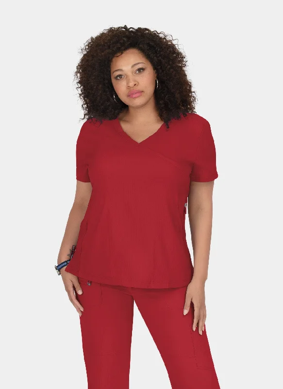 Super Deal Koi Lite Philosophy Scrub Top - Ruby