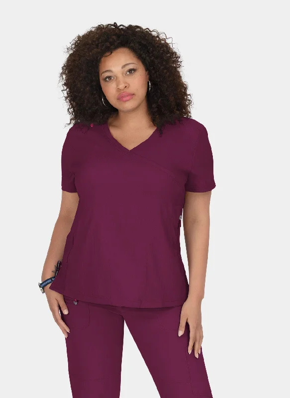 Shop and Save Koi Lite Philosophy Scrub Top - Wine