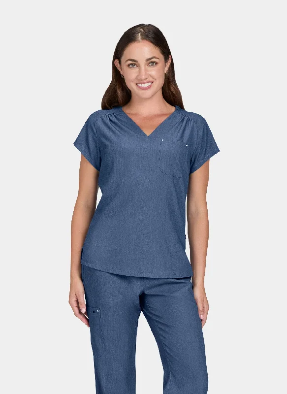 Special Discount Koi Next Gen Up And Going Scrub Top - Denim