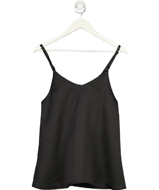 Don’t Miss Out Locker Room Black Silky Top UK S