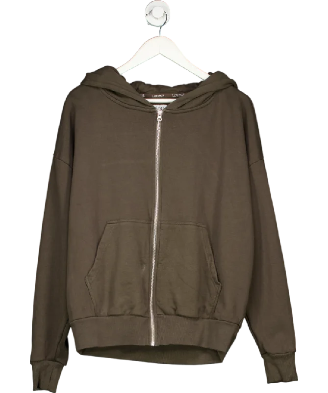 Weekend Flash Sale Lounge Underwear Green Zip Up Hoodie UK S