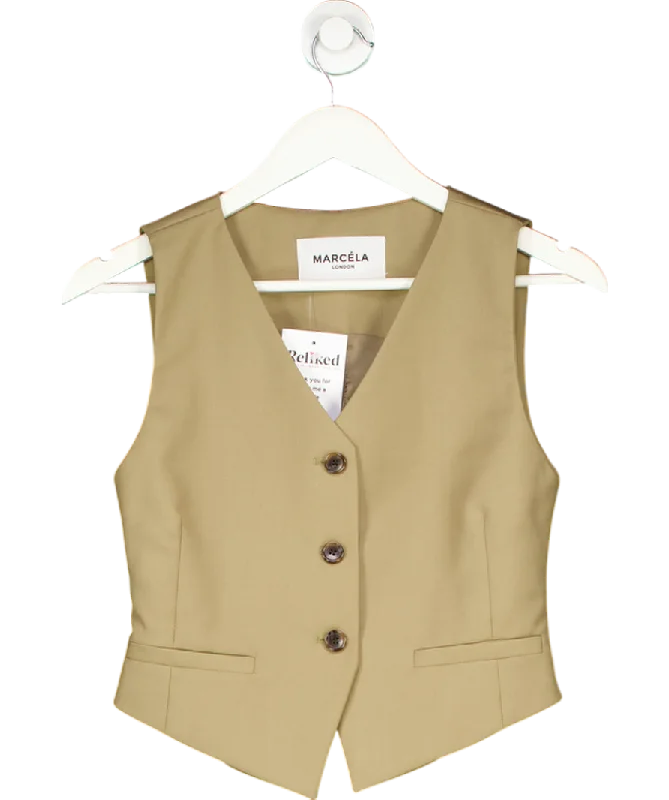 Deal Frenzy Marcela London Green Gilda Vest Waistcoat One Size