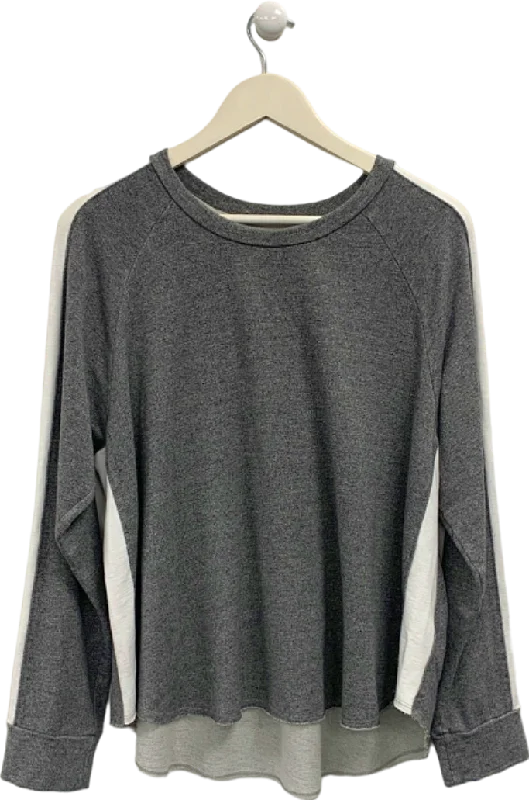 Sundry Grey Long Sleeve Top UK M