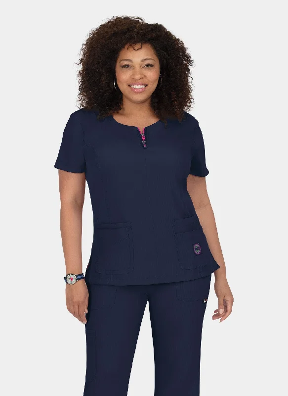Price Reduction Koi Lite Serenity Scrub Top - Navy