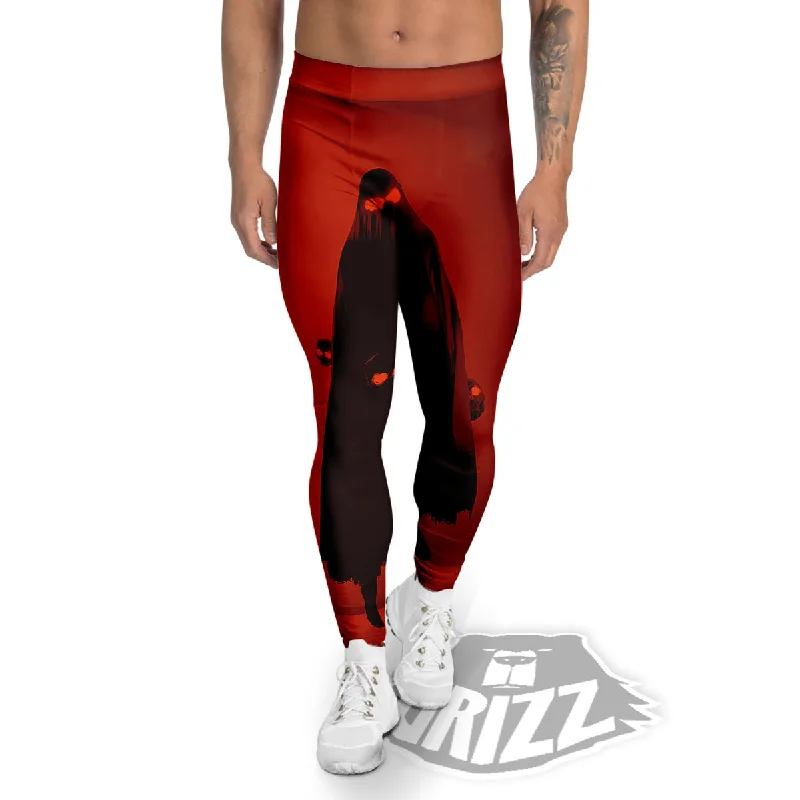Sale Event 3D Ghost In The Darkness Print Men's Leggings