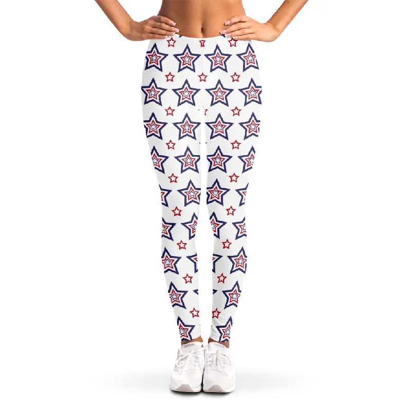 Exclusive Access 4th of July USA Star Pattern Print Women's Leggings
