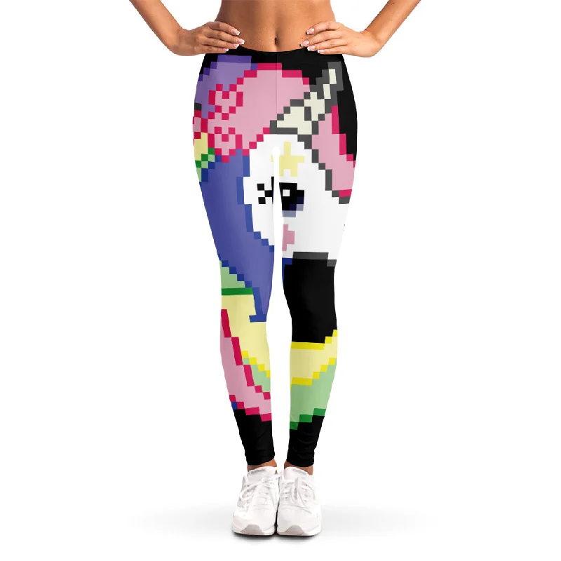 New Arrival 8-Bit Pixel Unicorn Print Women's Leggings