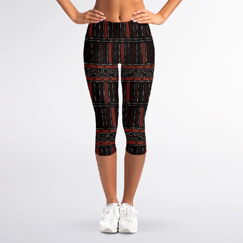Lowest Prices Aboriginal Indigenous Pattern Print Women's Capri Leggings