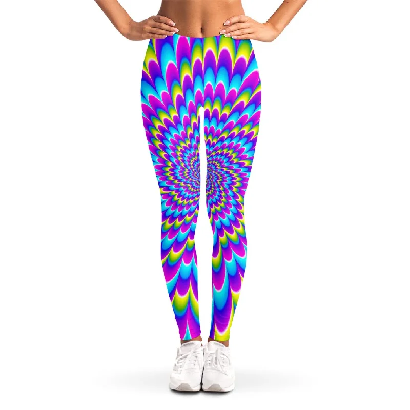 Special Promotion Abstract Dizzy Moving Optical Illusion Women's Leggings