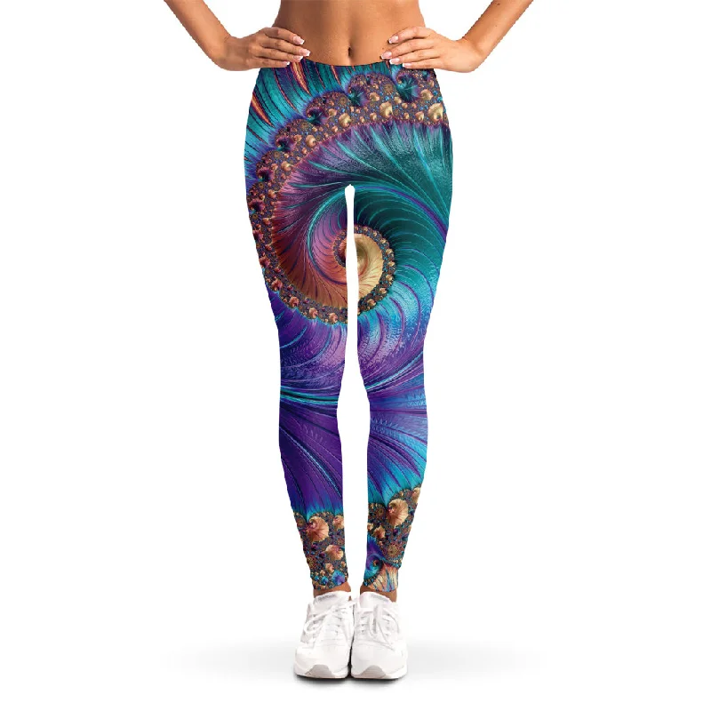 Unbeatable Prices Abstract Fractal Print Women's Leggings