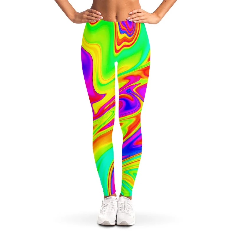 Stock Up and Save Abstract Liquid Trippy Print Women's Leggings