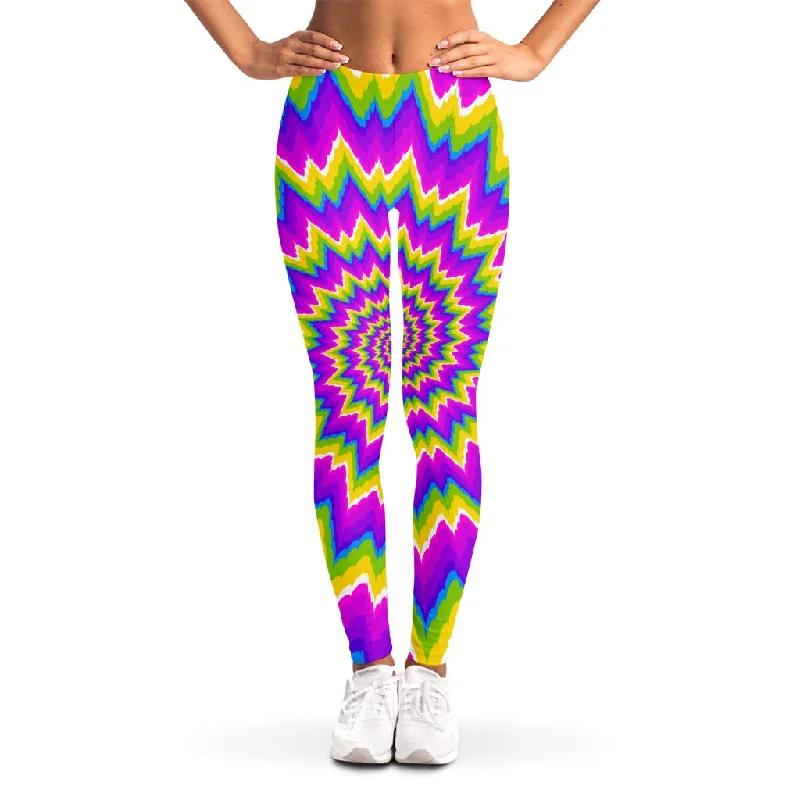 Best Seller Abstract Spiral Moving Optical Illusion Women's Leggings