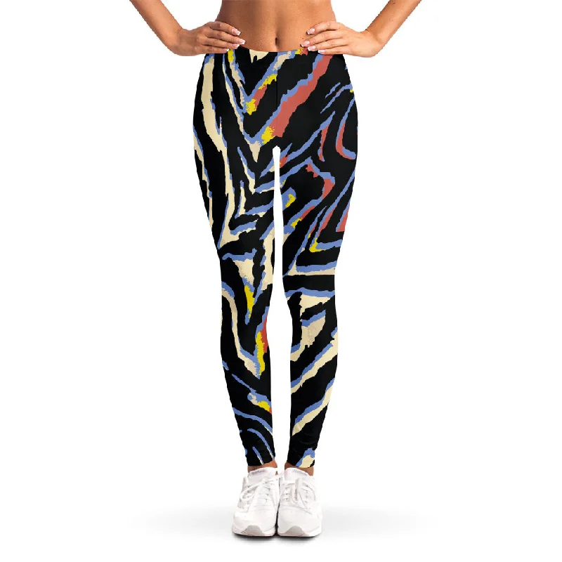 Year-End Clearance Abstract Zebra Pattern Print Women's Leggings