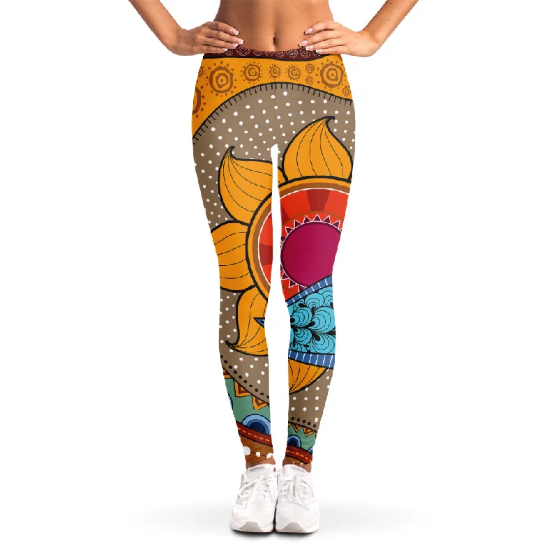 Act Fast African Sun Print Women's Leggings