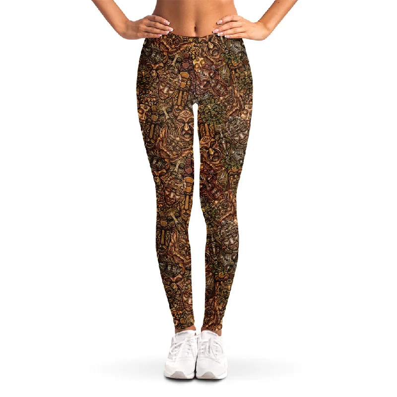 Great Bargains African Totem Pattern Print Women's Leggings