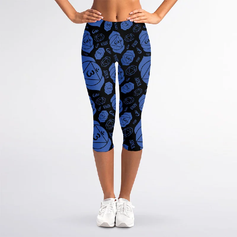 Best Bargains Ajna Chakra Pattern Print Women's Capri Leggings