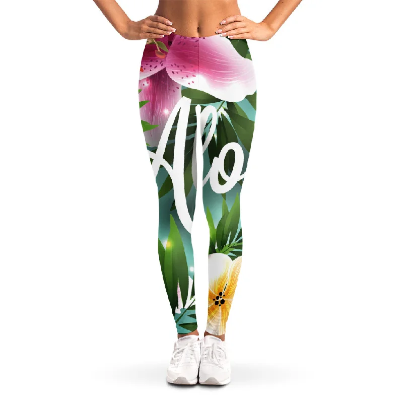 Sale Event Aloha Hawaiian Flower Print Women's Leggings