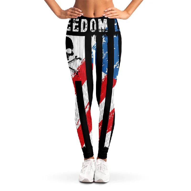 Bargain Prices American Flag Freedom Life Print Women's Leggings