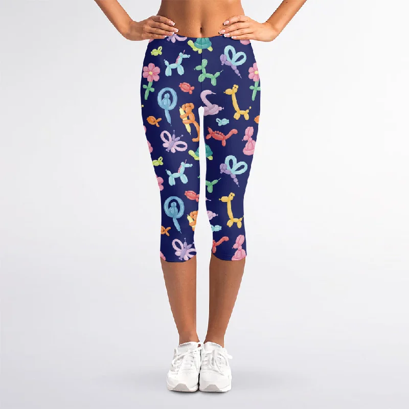 Epic Deals Animal Balloon Pattern Print Women's Capri Leggings