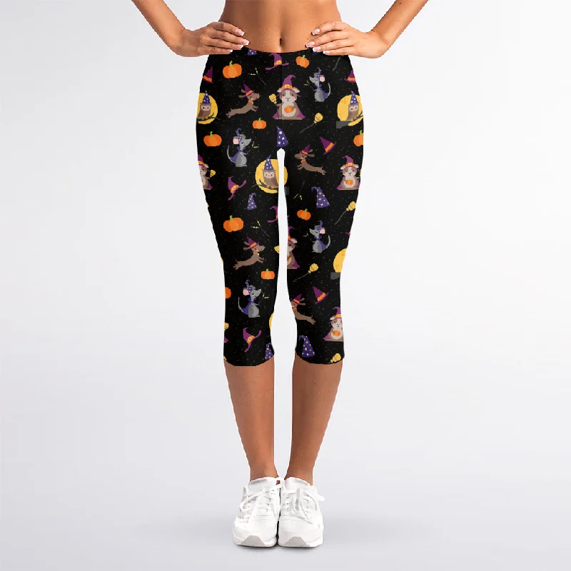 Daily Deals Animal Wizard Pattern Print Women's Capri Leggings