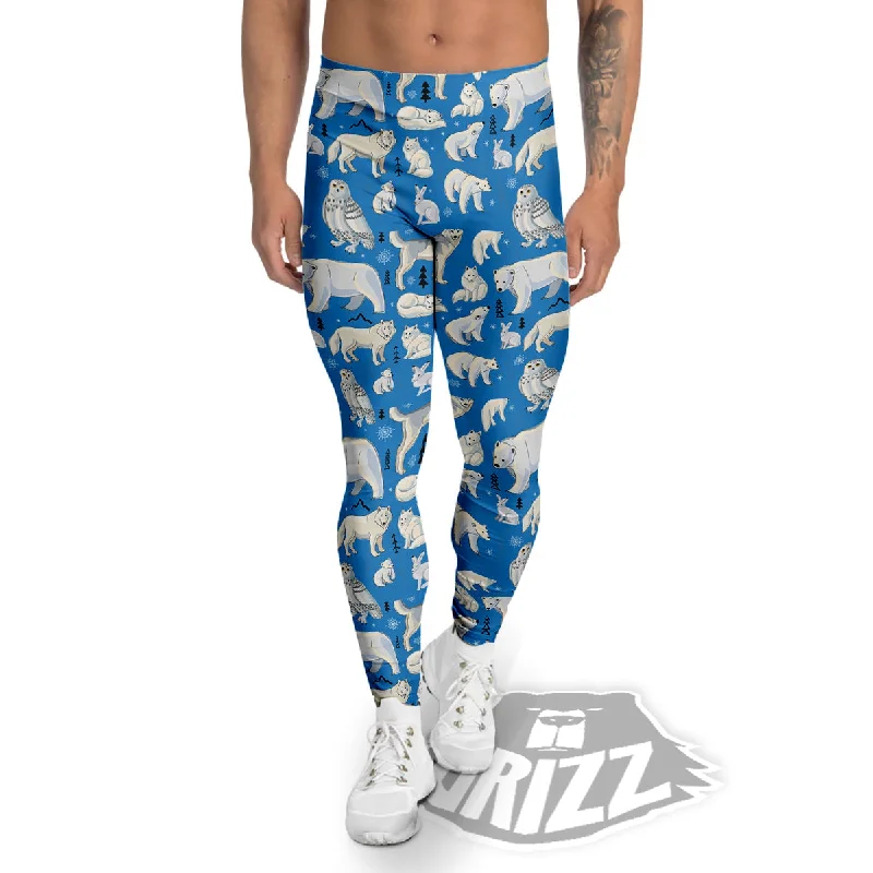 Arctic Animals North Print Pattern Men's Leggings