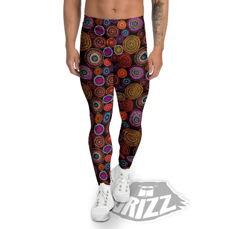 Art Australian Aboriginal Print Pattern Men's Leggings