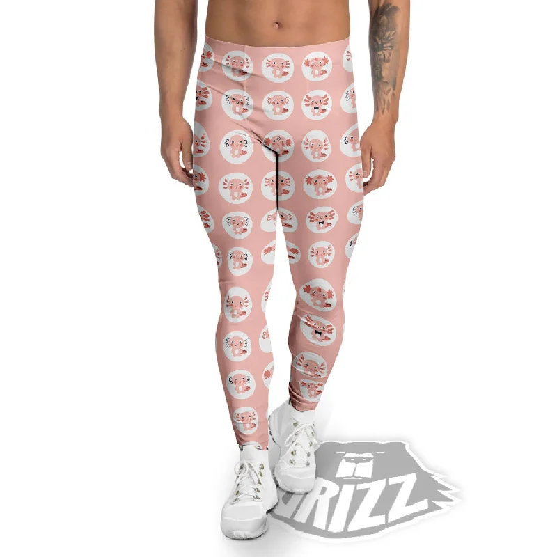 Axolotl Baby Print Pattern Men's Leggings