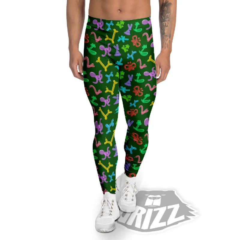 Balloon Modelling Print Pattern Men's Leggings