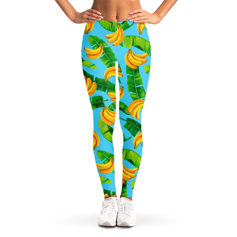 Fantastic Offers Banana Leaf Pattern Print Women's Leggings