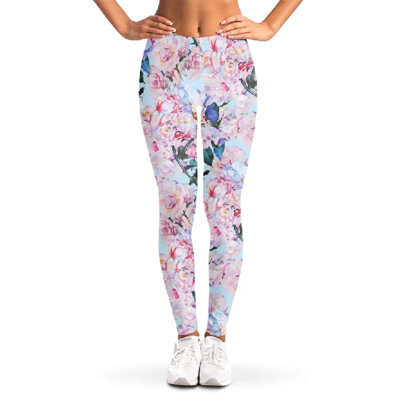 Bargain Prices Blossom Floral Flower Pattern Print Women's Leggings