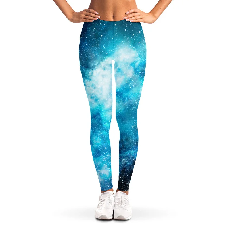 Flash Sale Blue Sky Universe Galaxy Space Print Women's Leggings