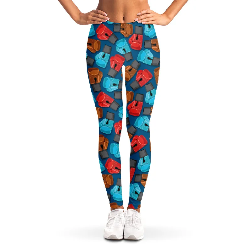 Boxing Gloves Pattern Print Women's Leggings