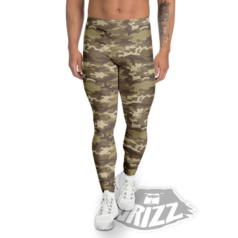 Bargain Bin Camouflage Desert Print Men's Leggings