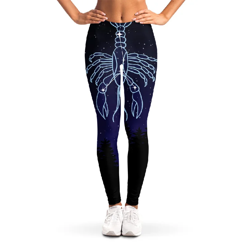 Cancer Constellation Print Women's Leggings