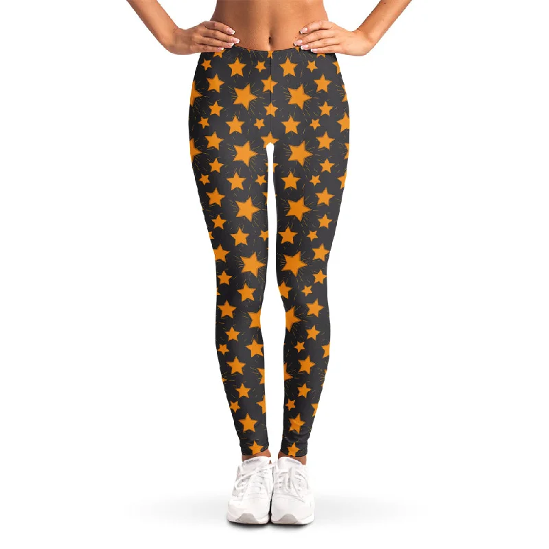 Cartoon Star Pattern Print Women's Leggings