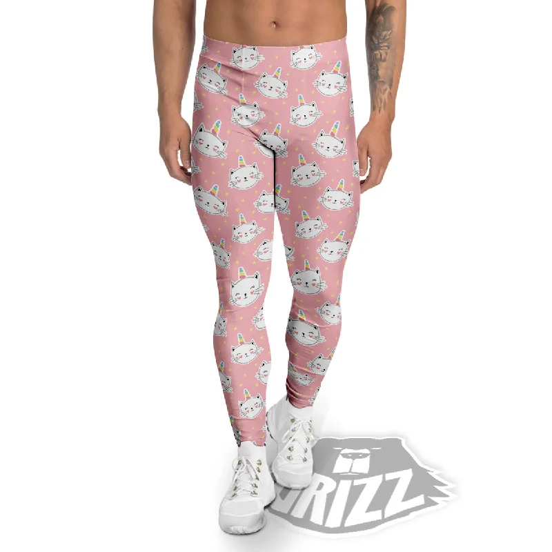 Limited Time Offer Cat Unicorn Cute Print Pattern Men's Leggings