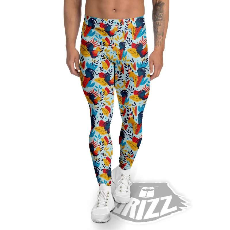 Today's Special Chicken Exotic Print Pattern Men's Leggings