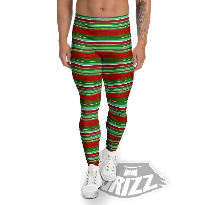 Fantastic Deals Chirstmas Serape Ethnic Mexican Print Pattern Men's Leggings