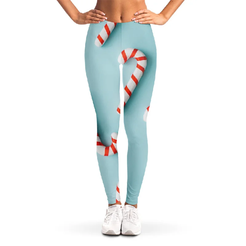 Christmas Candy Candies Pattern Print Women's Leggings